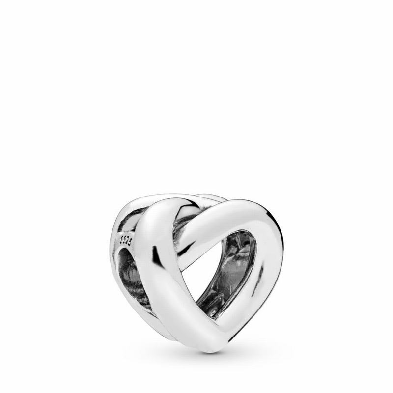 Pandora Knotted Heart Charm - Sterling Silver - Canada | YV6482EG